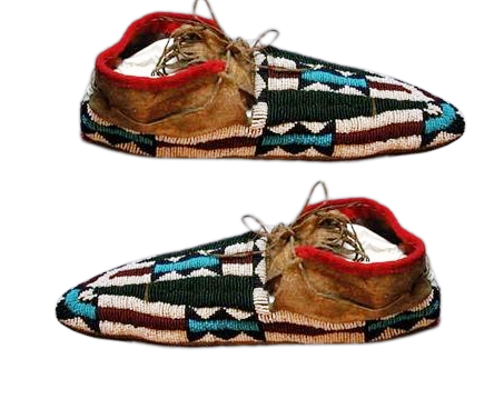 Native American Handmade Beaded Moccasin PMC6550