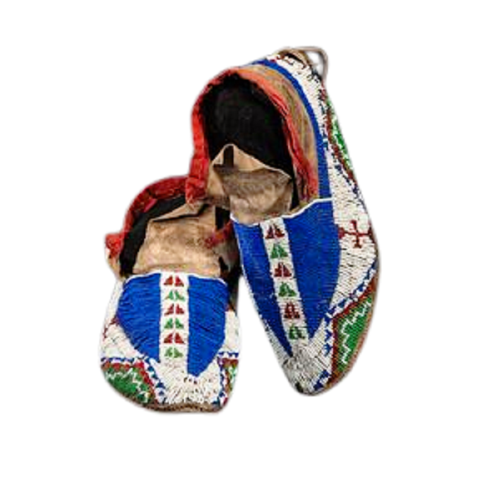 Native American Handmade Beaded Moccasin PMC6560