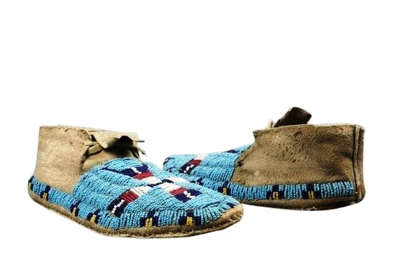 Native American Handmade Beaded Moccasin PMC6610