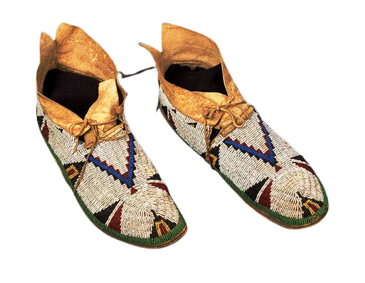 Native American Handmade Beaded Moccasin PMC6630