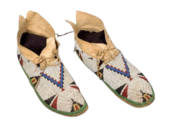 Native American Handmade Beaded Moccasin PMC6630