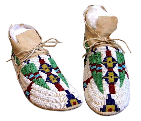 Native American Handmade Beaded Moccasin PMC6660