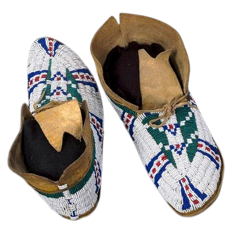 Native American Handmade Beaded Moccasin PMC6710