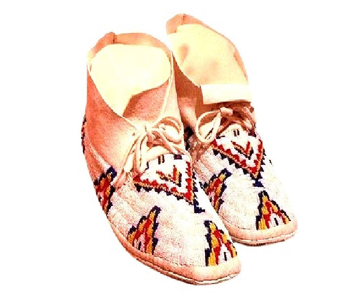 Native American Handmade Beaded Moccasin PMC6780