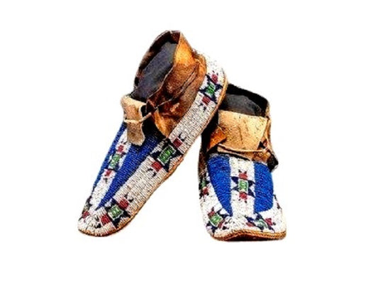 Native American Handmade Beaded Moccasin PMC6800