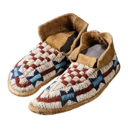 Native American Handmade Beaded Moccasin PMC6940