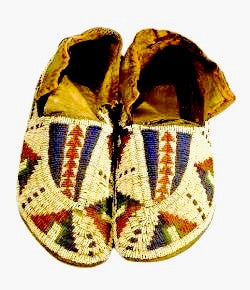 Native American Handmade Beaded Moccasin PMC7460