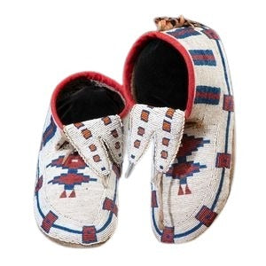 Native American Handmade Beaded Moccasin PMC8040