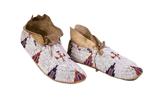 Native American Handmade Beaded Moccasin PMC8060