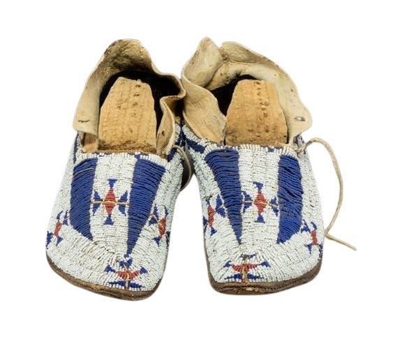 Native American Handmade Beaded Moccasin PMC8150