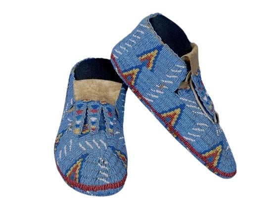 Native American Handmade Beaded Moccasin PMC8180