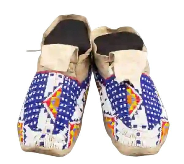 Native American Handmade Beaded Moccasin PMC8320