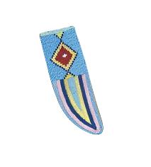 Native American Handmade Beaded Knife Sheath Leather PWKS1680