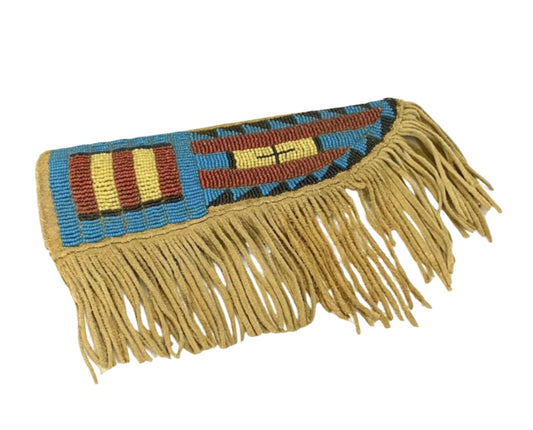 Native American Handmade Beaded Knife Sheath Leather PWKS1060