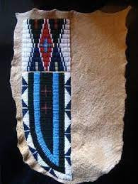 Native American Handmade Beaded Knife Sheath Leather PWKS1490