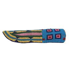 Native American Handmade Beaded Knife Sheath Leather PWKS1670