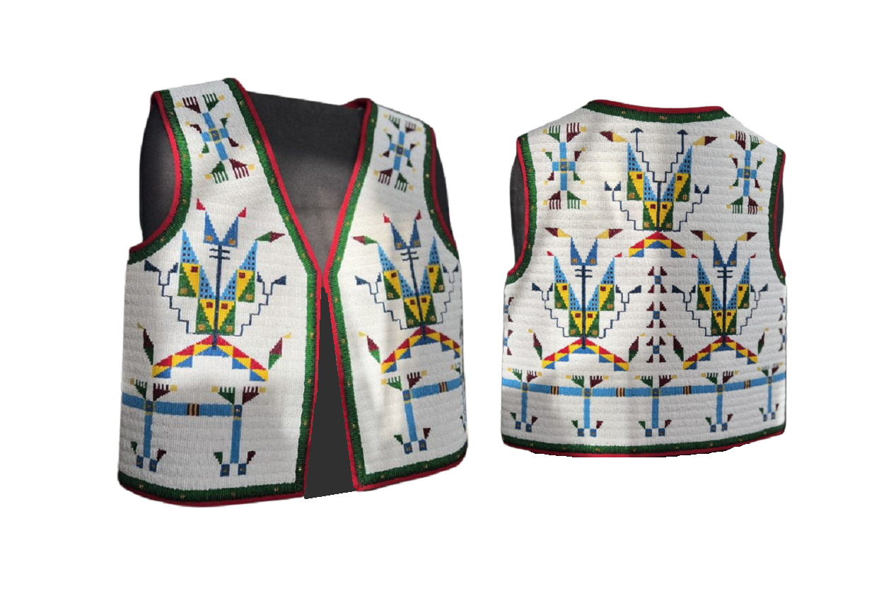 Native American Handmade Beaded Horse Vest Powwow Regalia PWV1901
