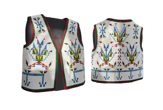 Native American Handmade Beaded Horse Vest Powwow Regalia PWV1901