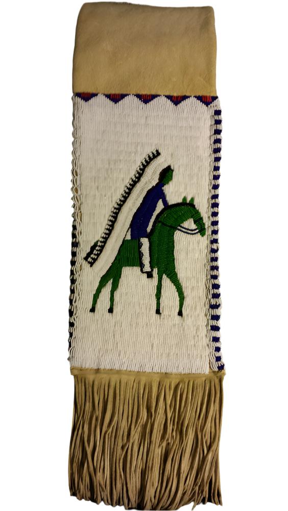 Native American Suede Hide Handmade Beaded Pipe Bag PWPB1200