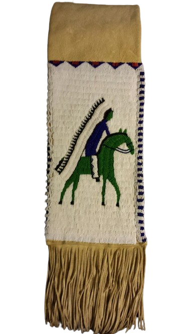 Native American Suede Hide Handmade Beaded Pipe Bag PWPB1200