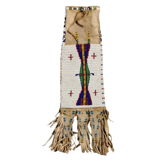 Native American Suede Hide Handmade Beaded Pipe Bag PWPB1230