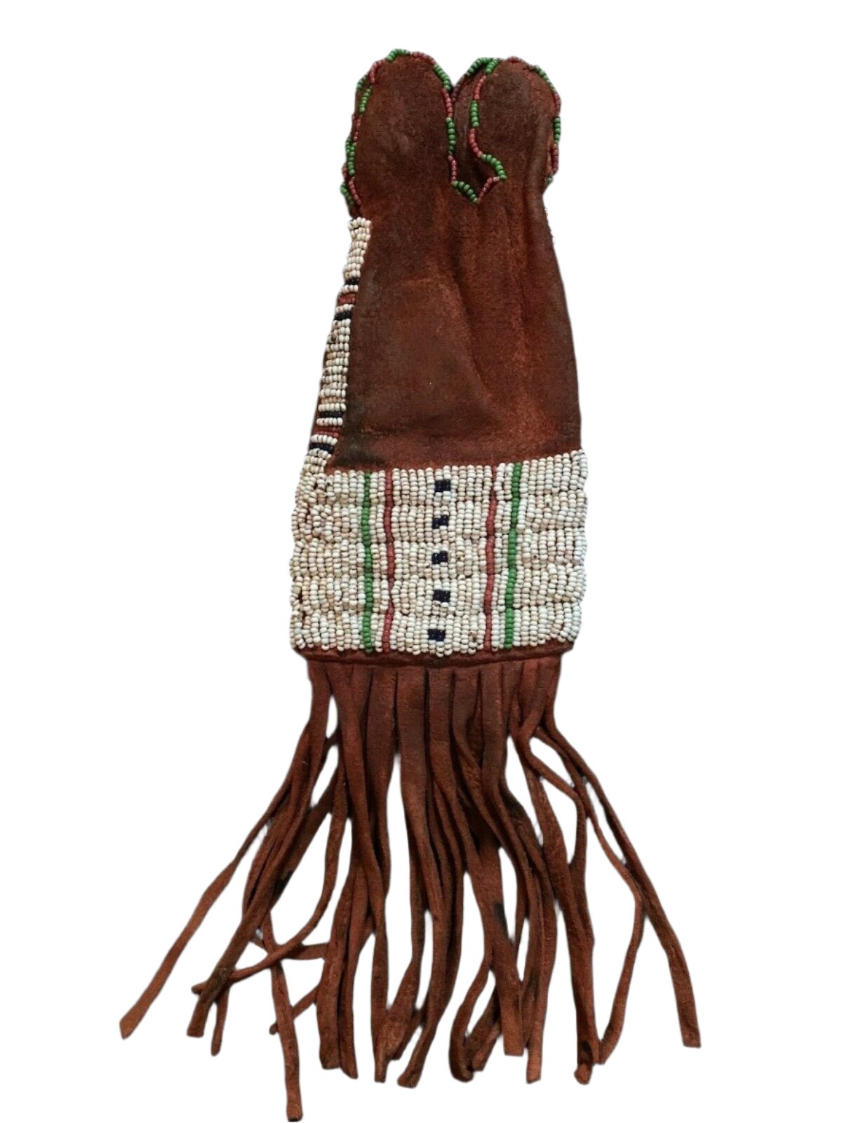 Native American Suede Hide Handmade Beaded Pipe Bag PWPB1260