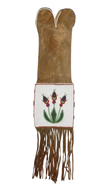 Native American Suede Hide Handmade Beaded Pipe Bag PWPB1330