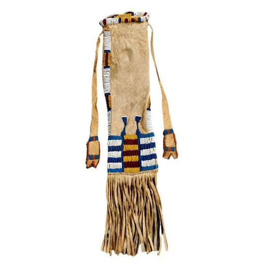 Native American Suede Hide Handmade Beaded Pipe Bag PWPB1570