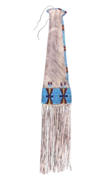 Native American Suede Hide Handmade Beaded Pipe Bag PWPB1640