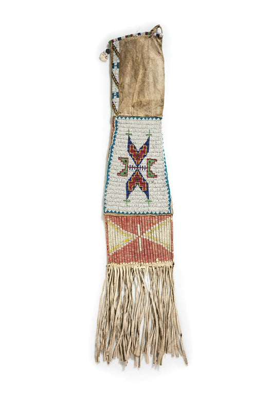 Native American Suede Hide Handmade Beaded Pipe Bag PWPB1720
