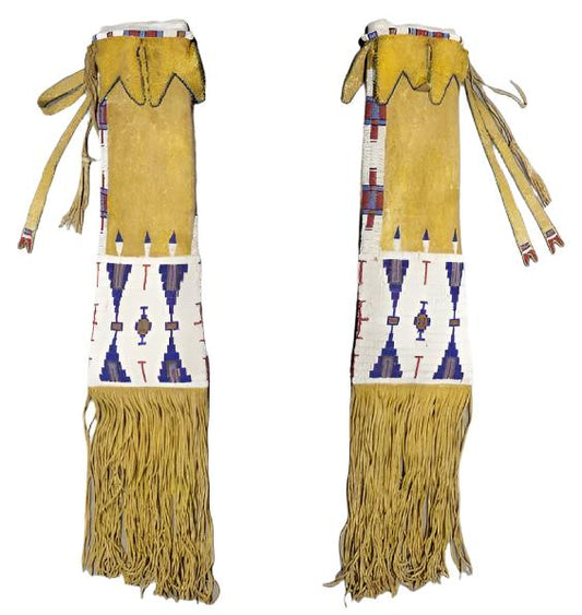 Native American Suede Hide Handmade Beaded Pipe Bag PWPB1740