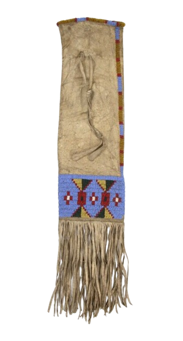 Native American Suede Hide Handmade Beaded Pipe Bag PWPB1770