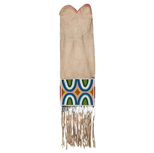 Native American Suede Hide Handmade Beaded Pipe Bag PWPB1820
