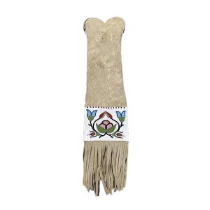Native American Suede Hide Handmade Beaded Pipe Bag PWPB1860