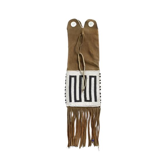 Native American Suede Hide Handmade Beaded Pipe Bag PWPB1900