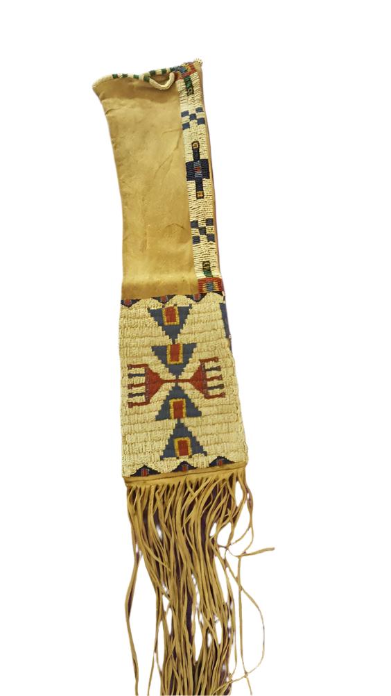 Native American Suede Hide Handmade Beaded Pipe Bag PWPB2080