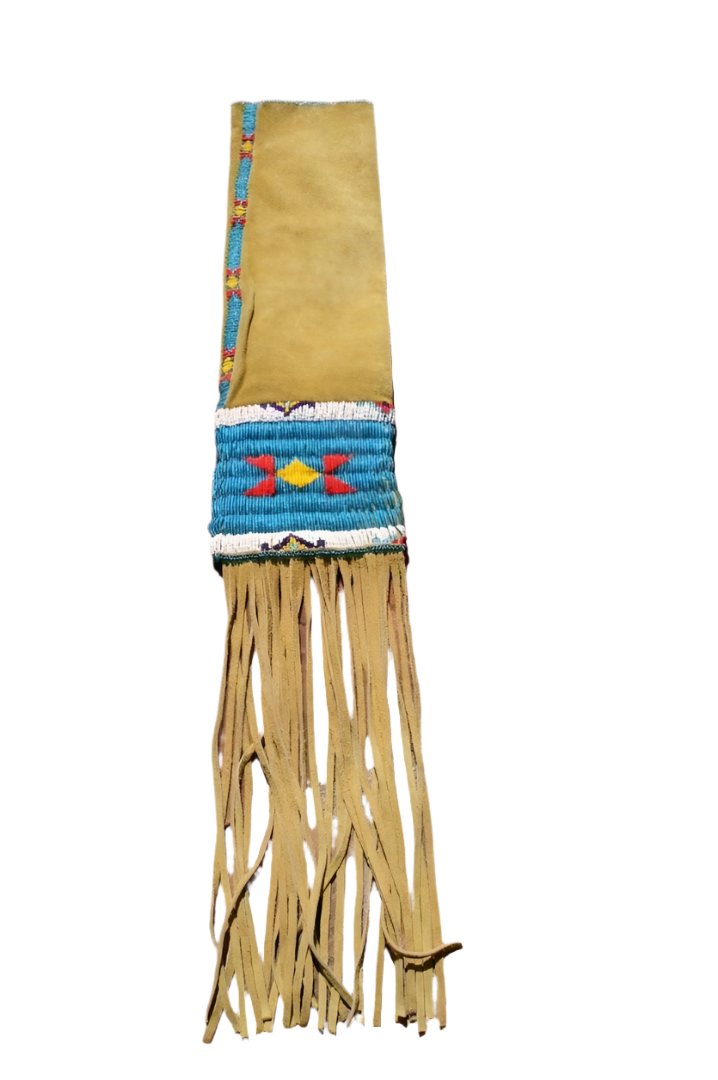 Native American Suede Hide Handmade Beaded Pipe Bag PWPB2360