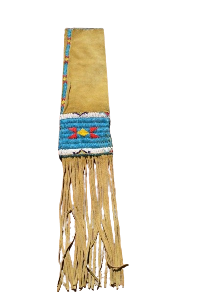 Native American Suede Hide Handmade Beaded Pipe Bag PWPB2360