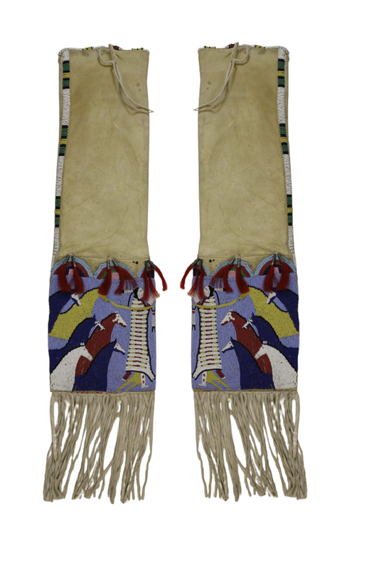 Native American Suede Hide Handmade Beaded Pipe Bag PWPB2380