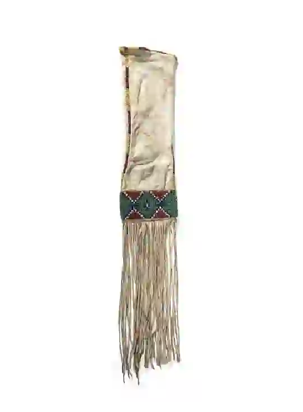 Native American Suede Hide Handmade Beaded Pipe Bag PWPB2500