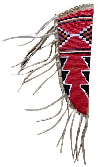 Native American Handmade Beaded Knife Sheath Leather PWKS1370