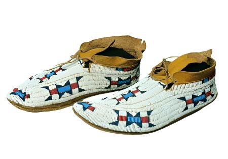 Native American Handmade Beaded Moccasin PMC327