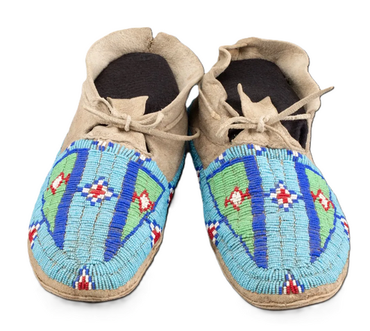 Native American Handmade Beaded Moccasin PMC416